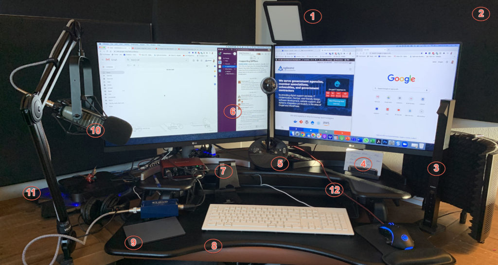 remote work from home desktop