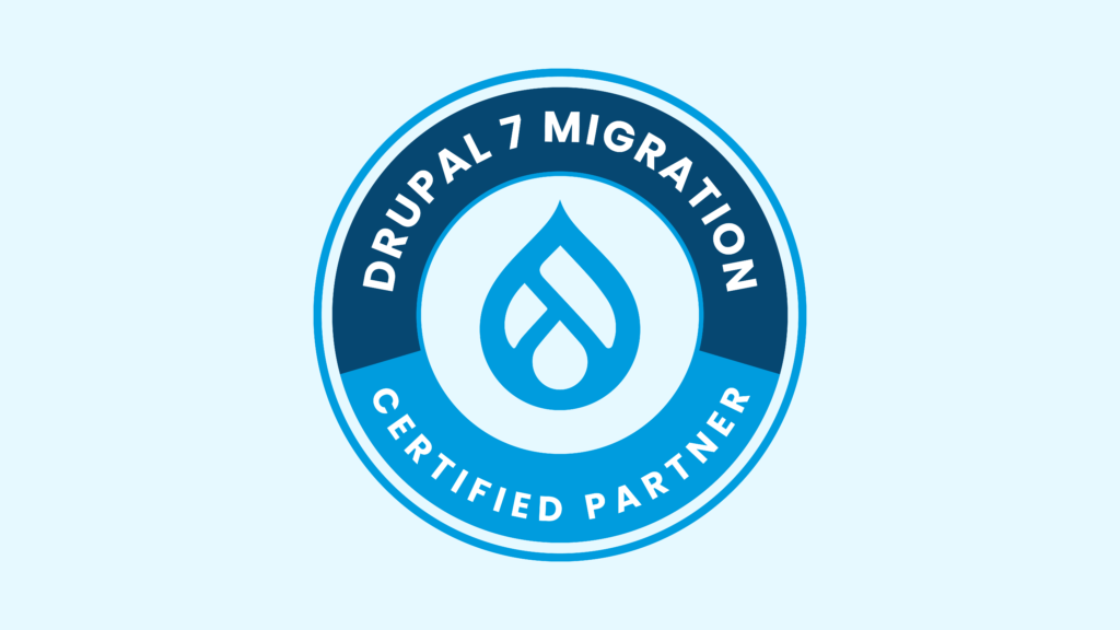 Drupal 7 Migration Certified Partner logo