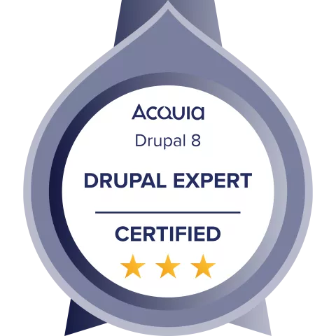 Drupal 8 Certified Expert