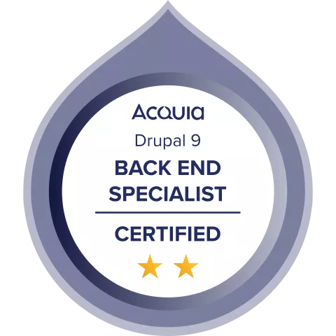 Drupal 9 Certified Backend Specialist